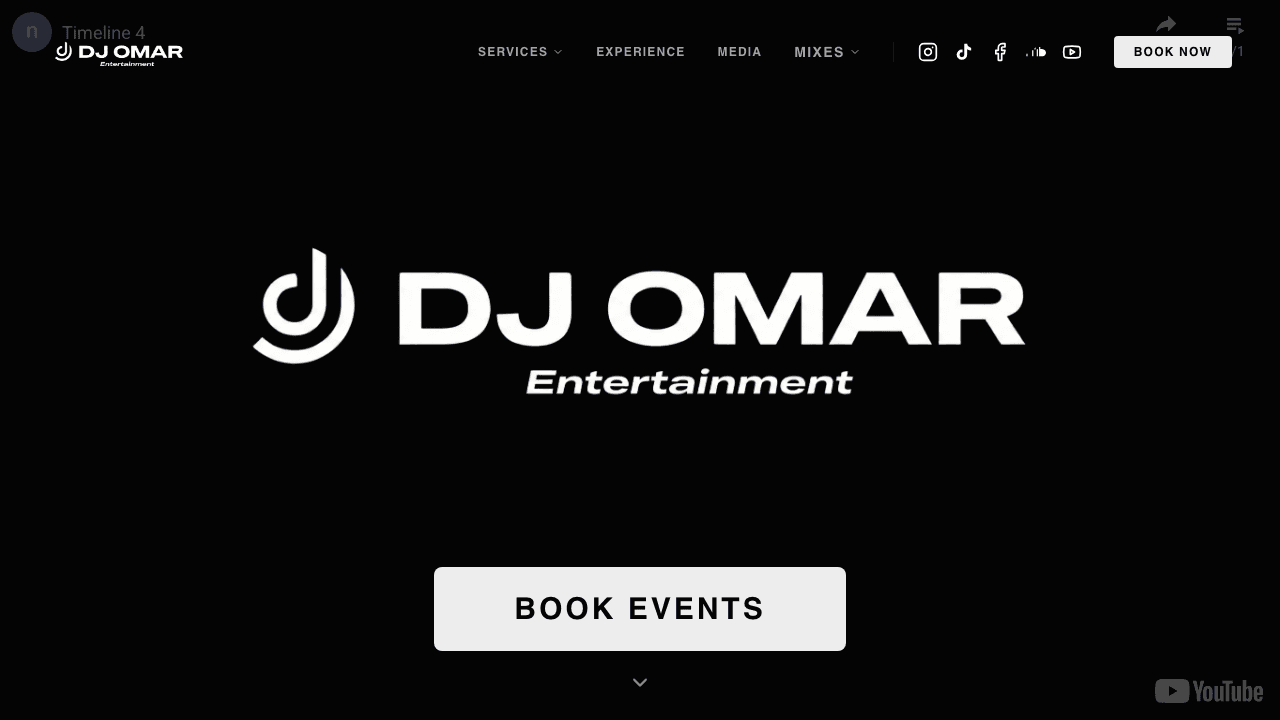 DJ Omar - Entertainment website design by Propel Web Co in Central Florida